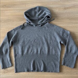 A New Day Sweater Hoodie Gray Long Sleeves Top